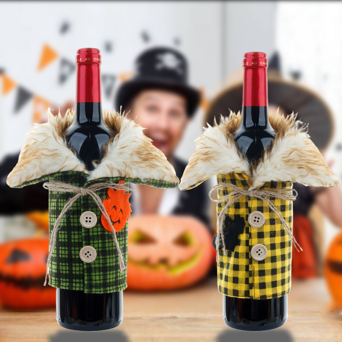 Halloween  Bottle Decorative Wine Set