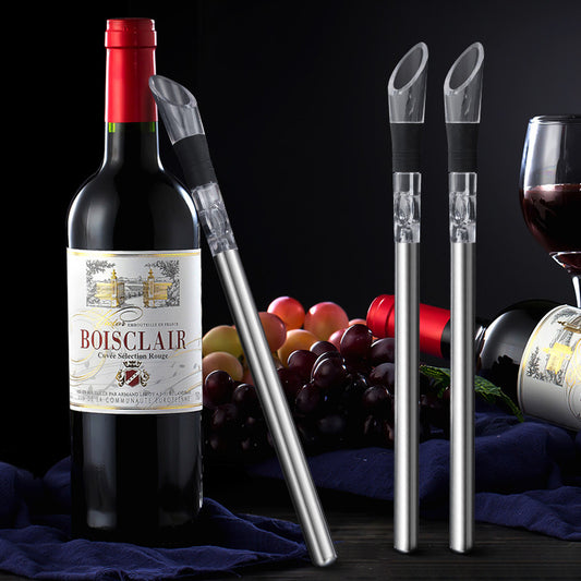 304 Creative Red Wine Cooling Ice Wine Rod Stainless Steel Pourer