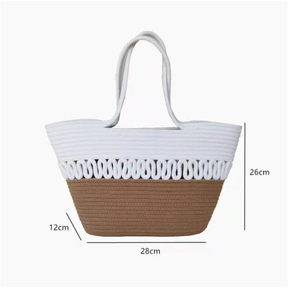 Woven One Shoulder Large Capacity Tote Beach Bag