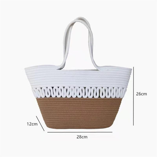 Woven One Shoulder Large Capacity Tote Beach Bag