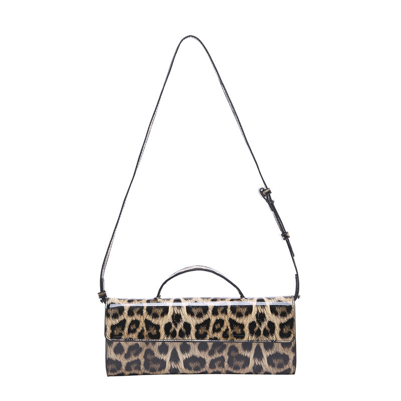 Women's Casual All-match Leopard Print Portable Shoulder Bag