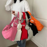 Women's Large-capacity Solid Color Shoulder Bag