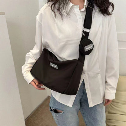 Women's Large-capacity Solid Color Shoulder Bag