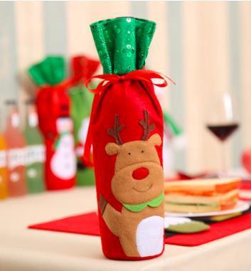 Wine Bottle Cover Merry Christmas Decorations