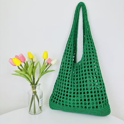 Tote Beach Knitted Hollow Bag