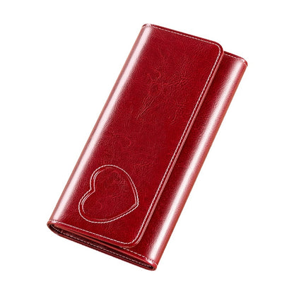 Women's Long Genuine Leather Large Capacity Wallet