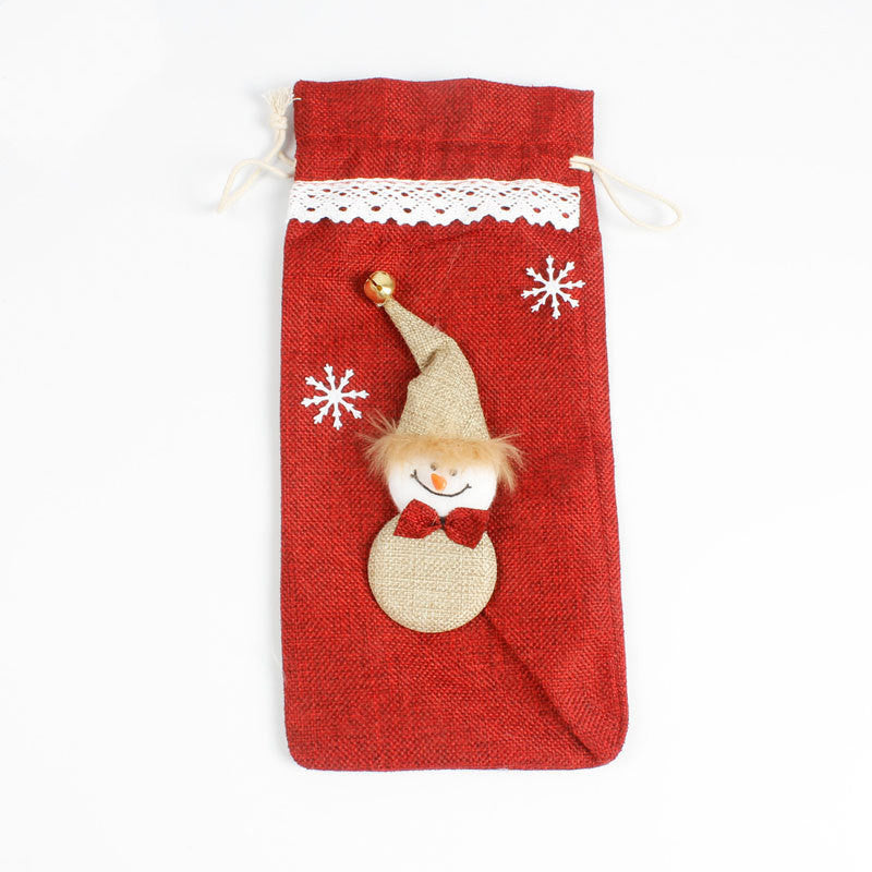 Christmas Decorations Bar Eve Wine Bottle Cover