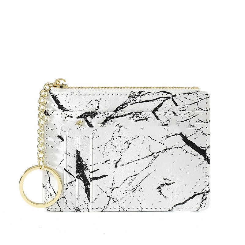 Delicate Ink Print Women's Card Bag