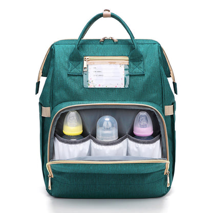 Fashion Backpack Multi-functional Large Capacity Usb Rechargeable Oxford Waterproof Leisure Diaper Backpack