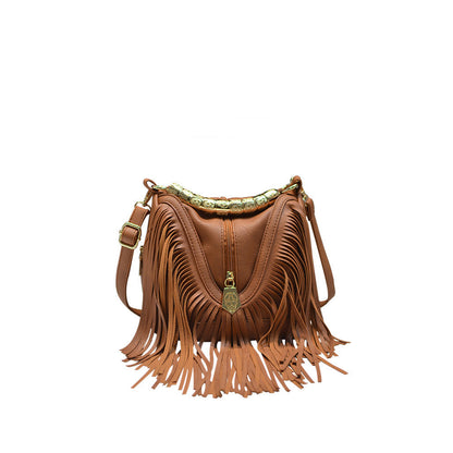 Women's Fashion Tassel Shoulder Messenger Bag