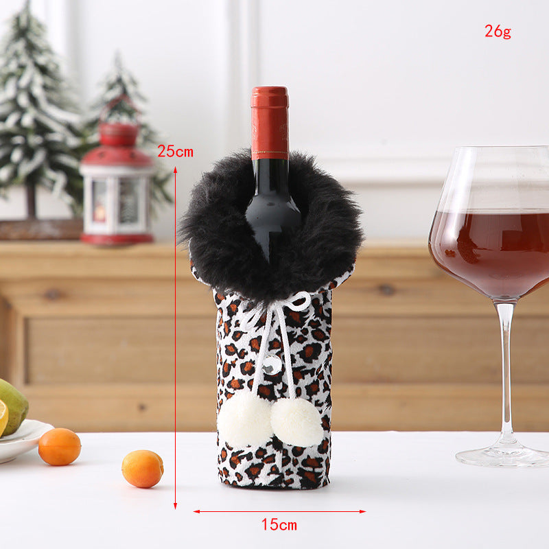 Christmas Wine Set Knitted Wine Set Hotel Restaurant