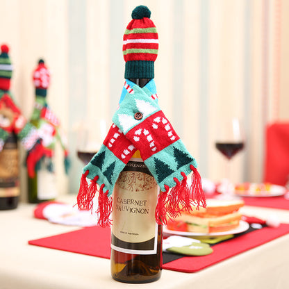 New Christmas Wine Bottle Upholster Knitted