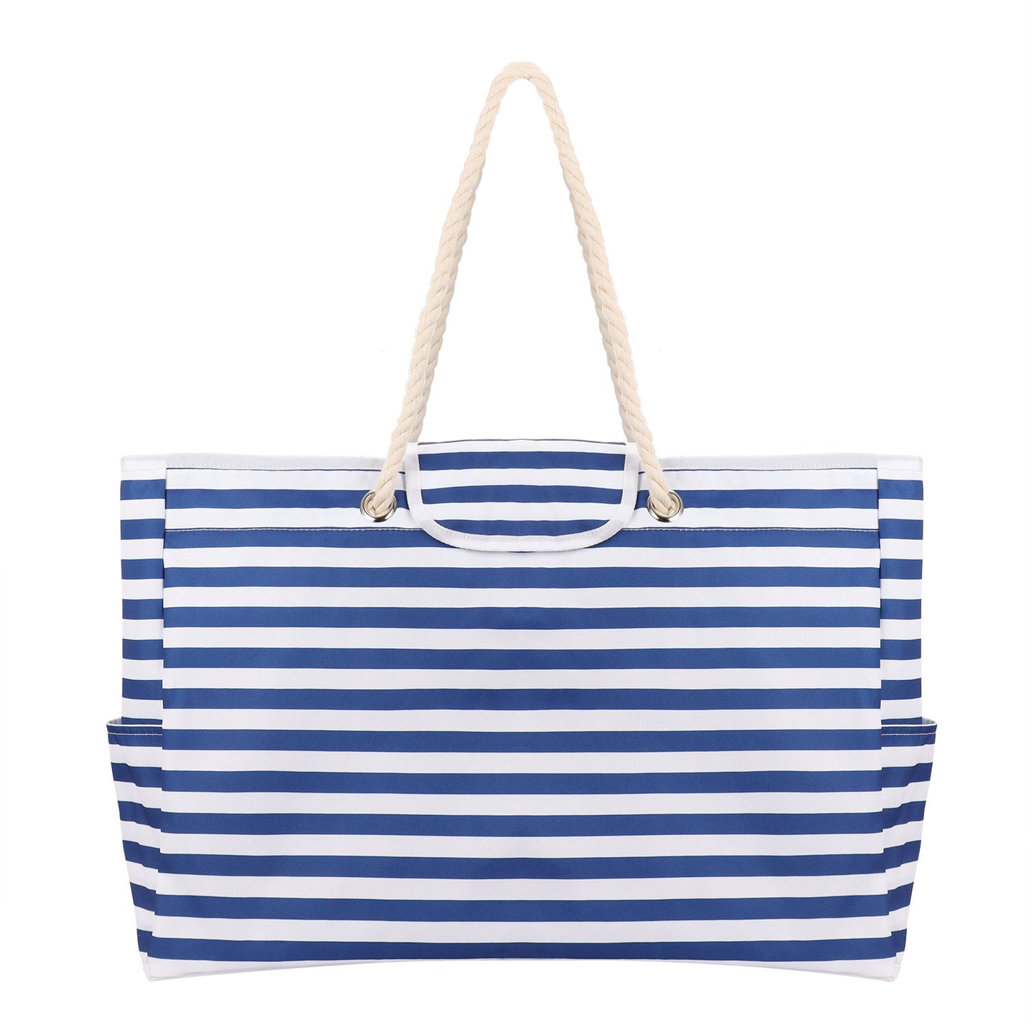 Women's Large Capacity Printed Striped Beach Bag