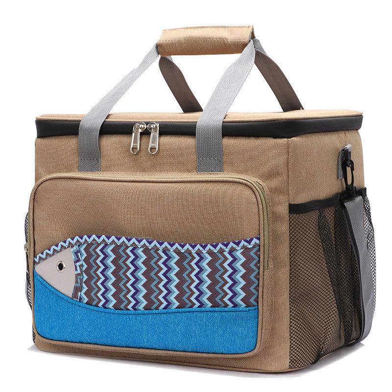 Fish Pattern Cooler Bags Lunch Box Bag EVA Insulation Waterproof Portable Lunch Bag Outdoor Multifunctional Picnic Bag