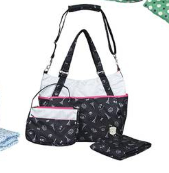 3Pcs Mummy Handbag Set Maternity Baby Nappy Diaper Changing Shoulder Bag Trave