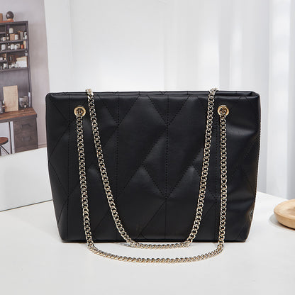 Rhombus Casual Tote Bag Vintage Chain Bag Shoulder