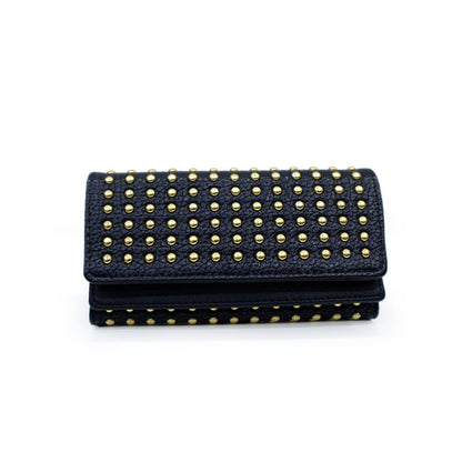 Women's Rivet Three-fold Wallet