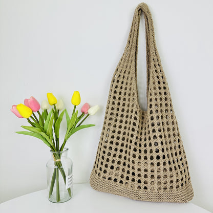 Tote Beach Knitted Hollow Bag