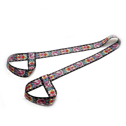 Yoga Mat Strap Nylon Colorful Ratchet Tie Down Storage Belt Rope Yoga Stretch Belt