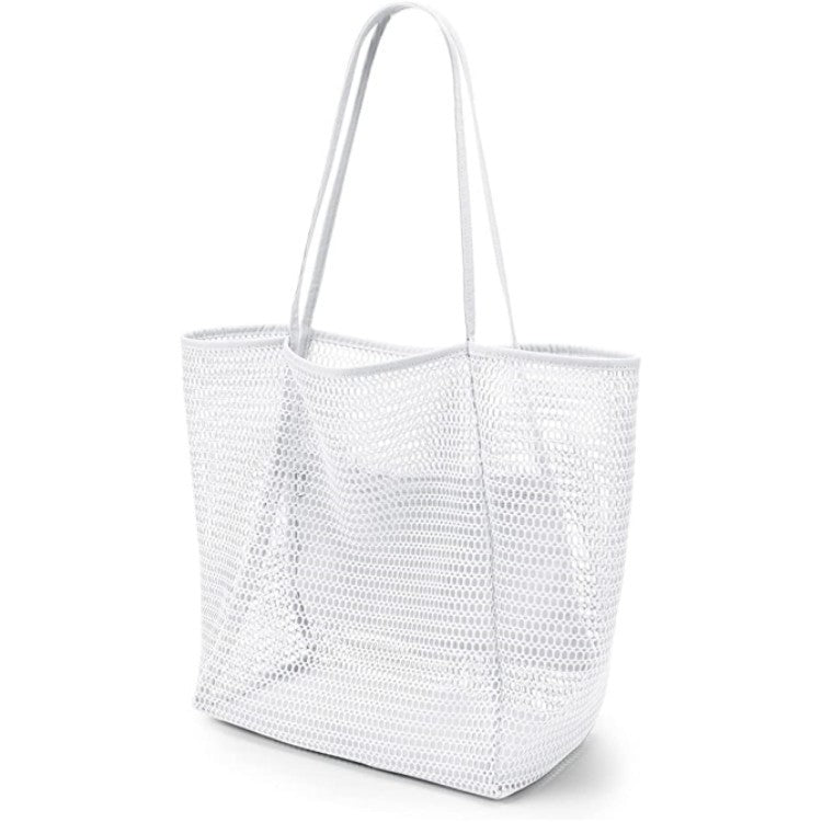 Beach Mesh Handbag Casual Women's Foldable Shoulder Bag