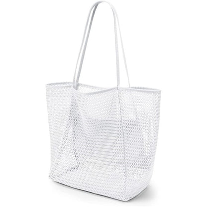 Beach Mesh Handbag Casual Women's Foldable Shoulder Bag