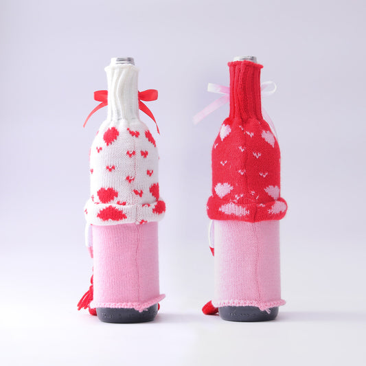 Wine Set Doll Love Wine Bottle Set Home Photo Decoration