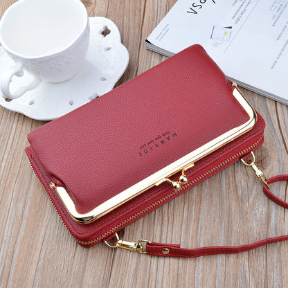 Lock Crossbody Bags Women Shoulder Bag Clutch Ladies Mobile Phone Bag Purse Handbag