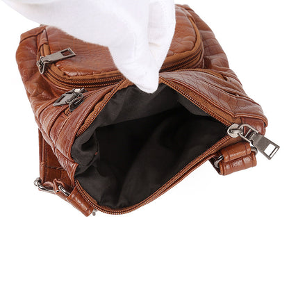 Women's Fashion Retro Soft Leather Shoulder Messenger Bag