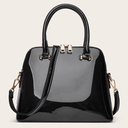 Women's Shiny Tote Shoulder Messenger Bag