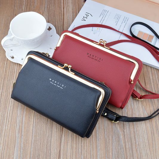 Lock Crossbody Bags Women Shoulder Bag Clutch Ladies Mobile Phone Bag Purse Handbag