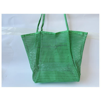 Beach Mesh Handbag Casual Women's Foldable Shoulder Bag