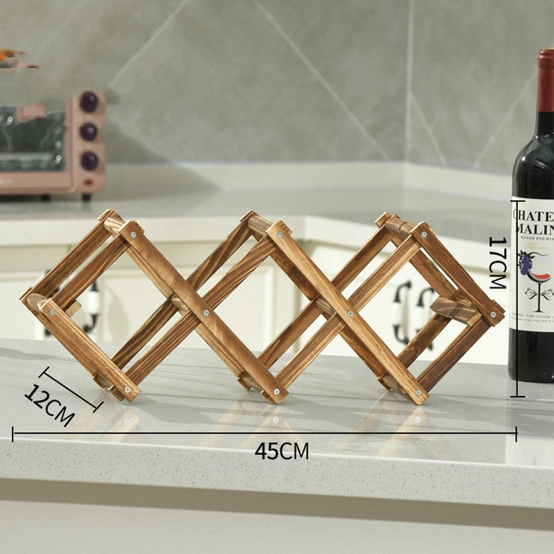 Wooden Wine Rack Folding Wooden Wine Rack Ornaments